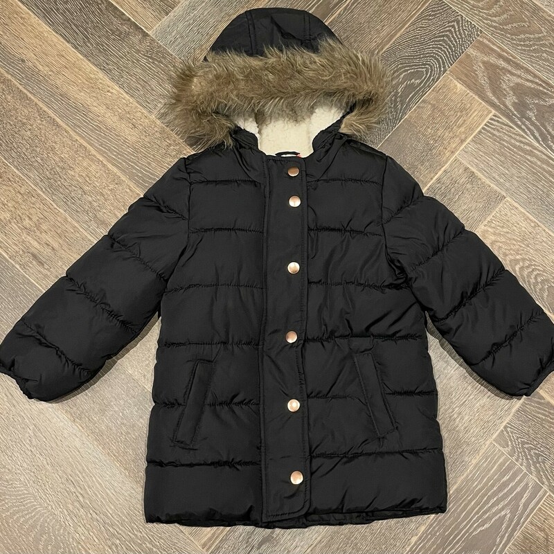 Old Navy Winter Jacket, Black, Size: 4Y
