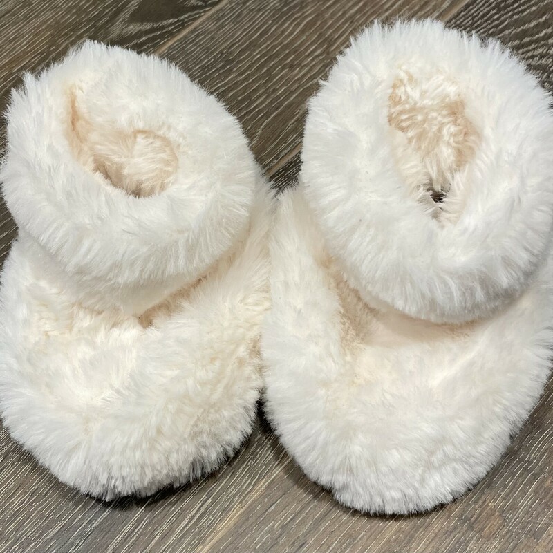 Roots Slippers, White, Size: 6-12M