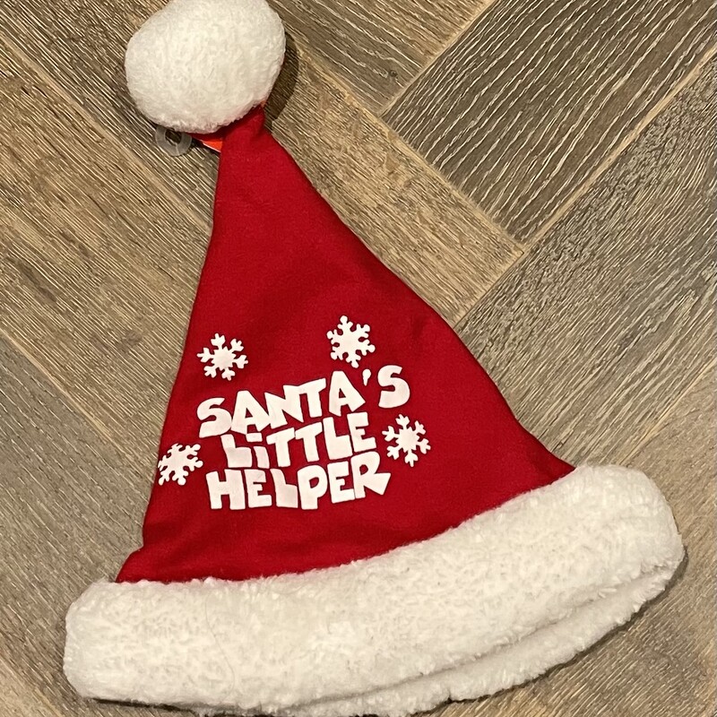 Santas Little Helper Hat, Red, Size: 2-4Y