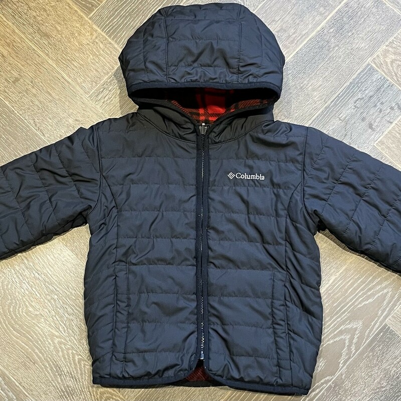 Columbia Reversible Jacke, Blk/red, Size: 4Y