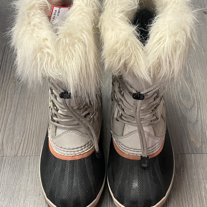 Sorel Suede Winter Boots, Beige, Size: 3Y