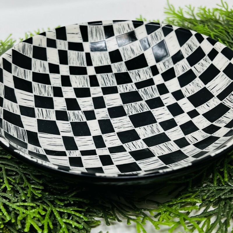 Contemp Checkered Bowl