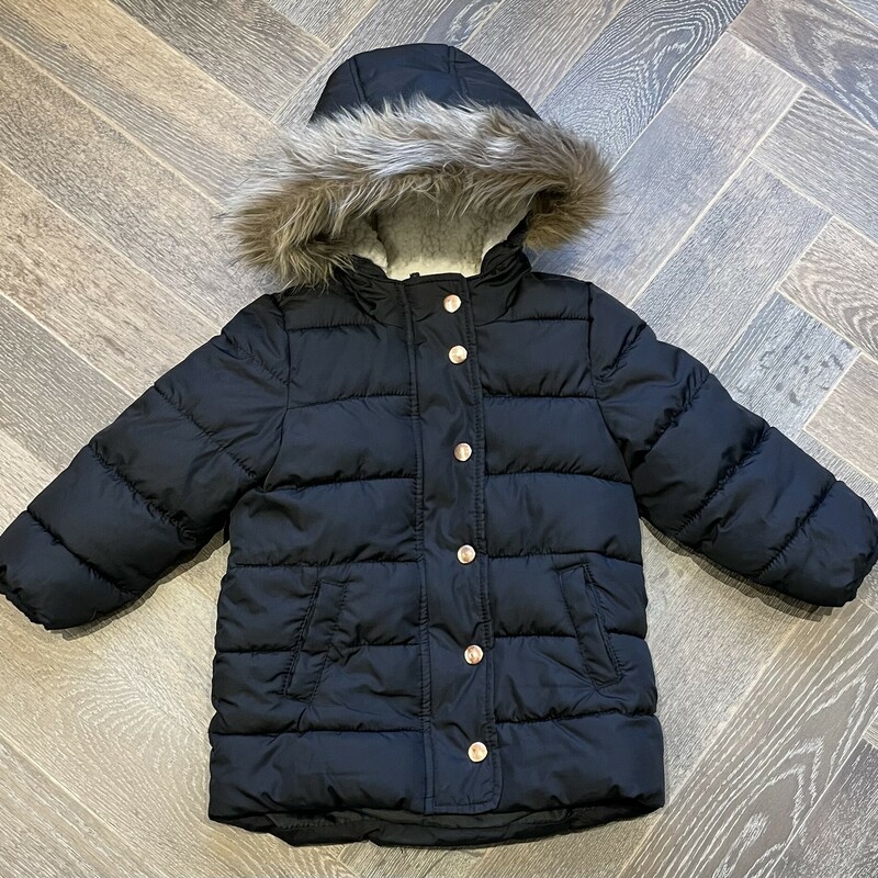Old Navy Winter Jacket, Black, Size: 3Y