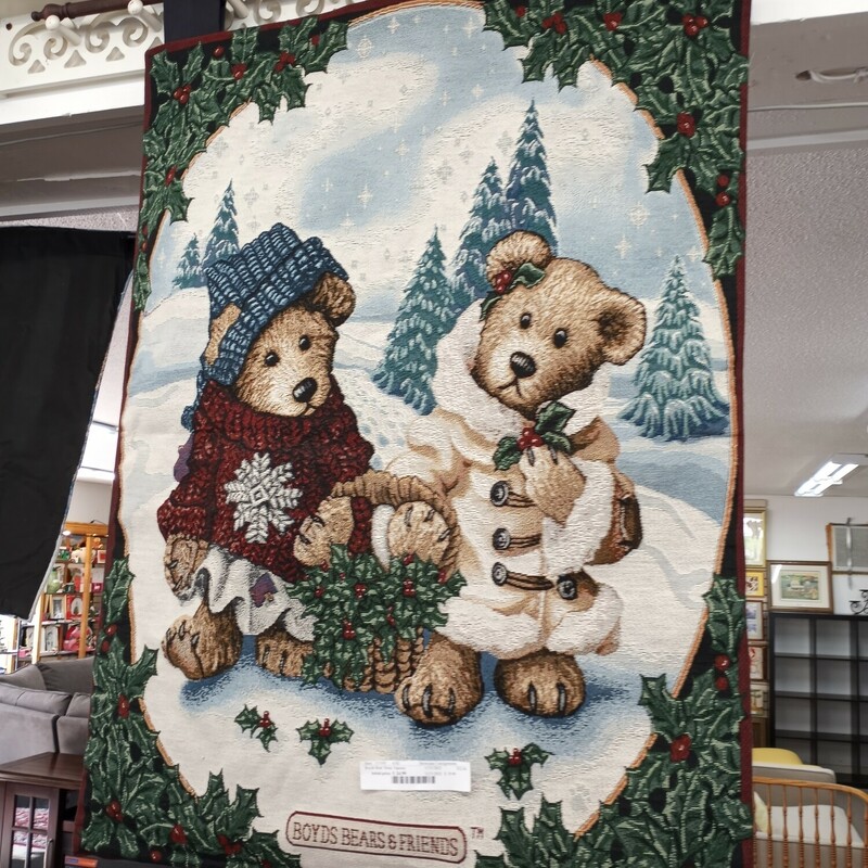 Boyds Bear Xmas Tapestry