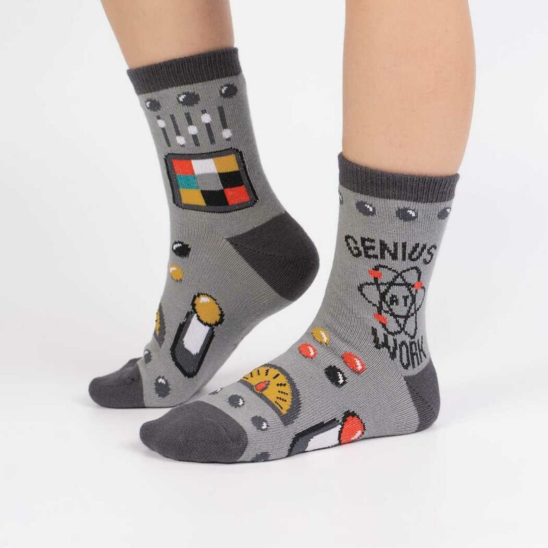 S7-10 Socks Genius At Wor, Age7-10, Size: Socks