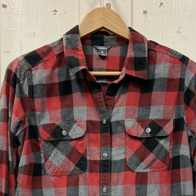 Rd/blk/gry Flannel Shirt