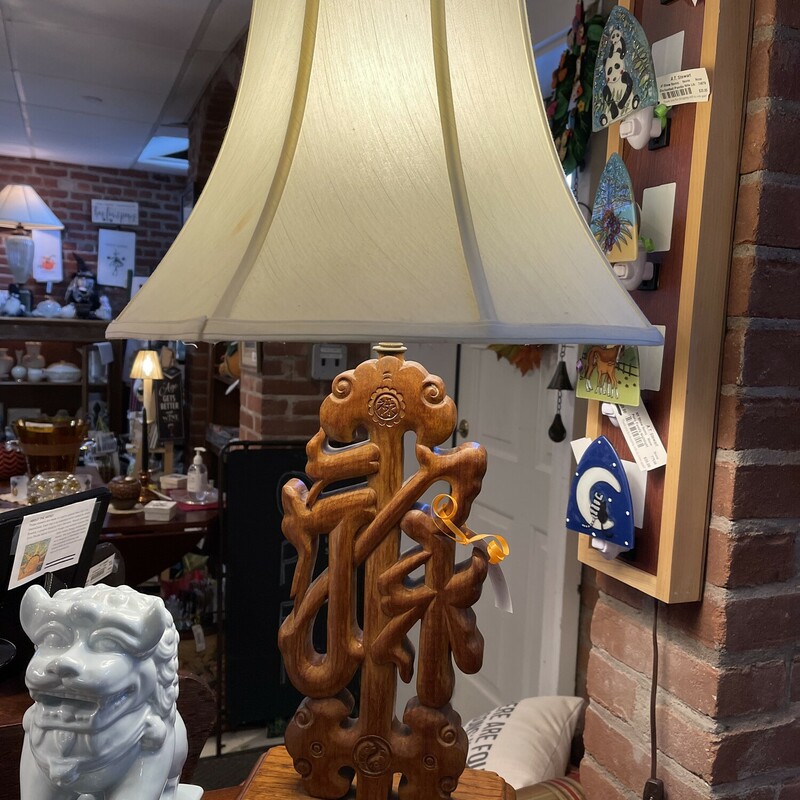 Wood Hong Kong Lamp