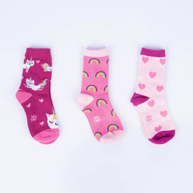 3-pack S8-13 Look At Meow, Age3-6, Size: Socks