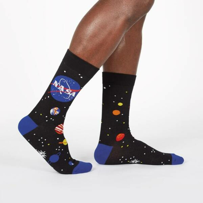 Mens Socks Solar System, Black, Size: Socks