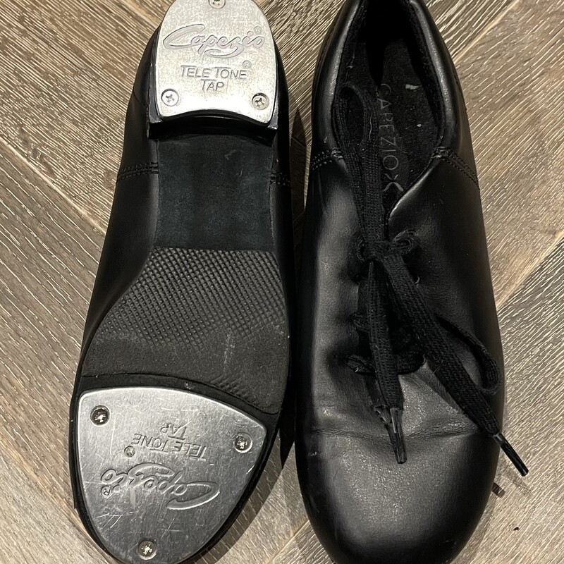 Capezio Tap Shoes, Black, Size: 5.5Y