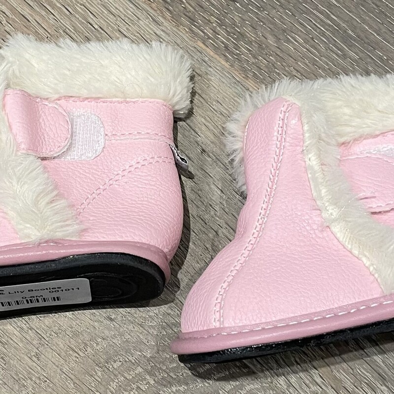 Jack& Lily Booties, Pink, Size: 0-6M