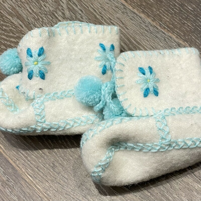 Baby Bootie, Mint, Size: 0-6M