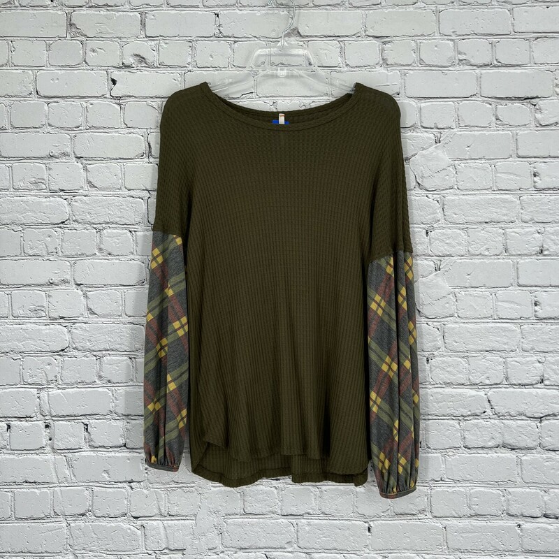 Lime N Chili Top, Olive, Size: Small