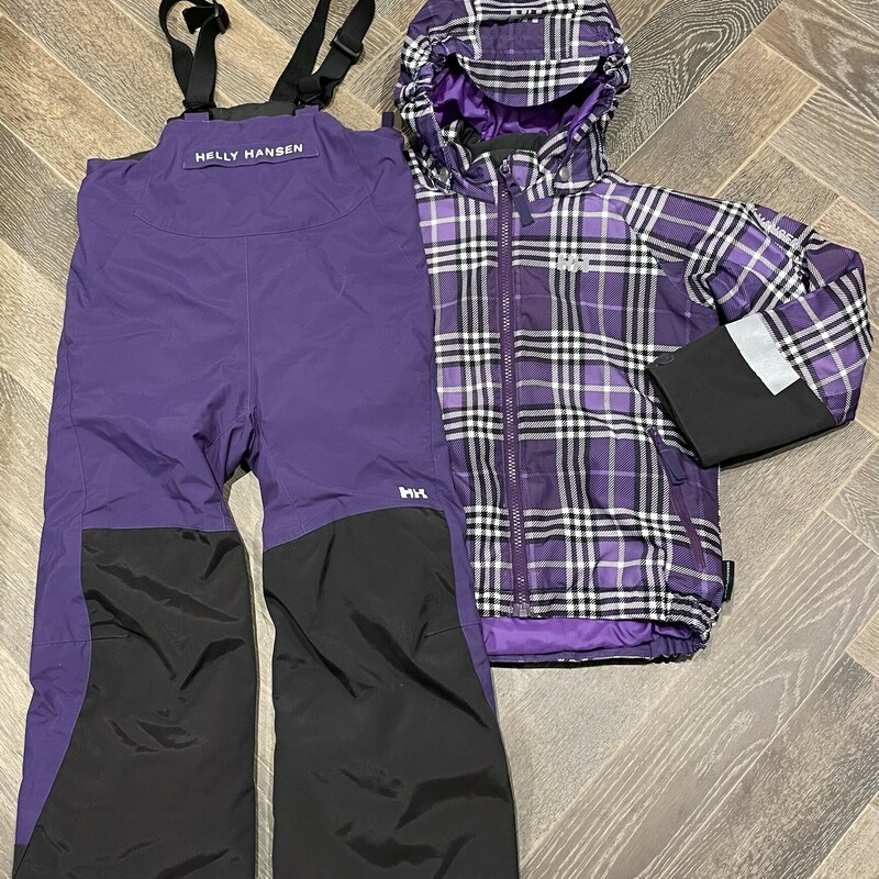 Helly Hansen Winter Suit, Purple, Size: 5Y