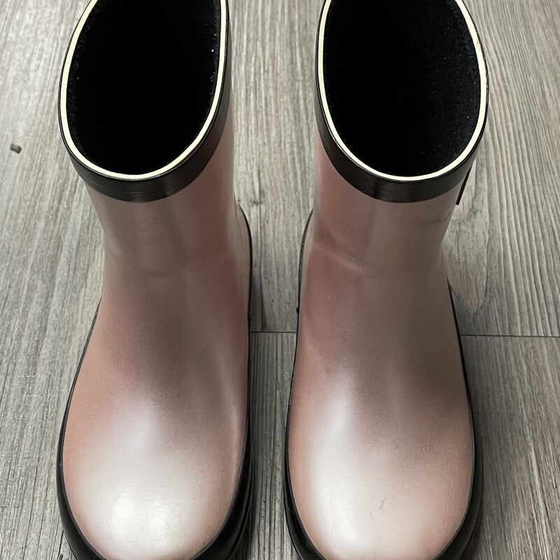 Stonz Rain Boots, Rosegold, Size: 6T