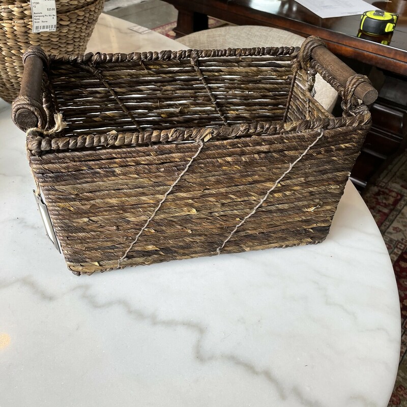 Wicker Basket With Handle