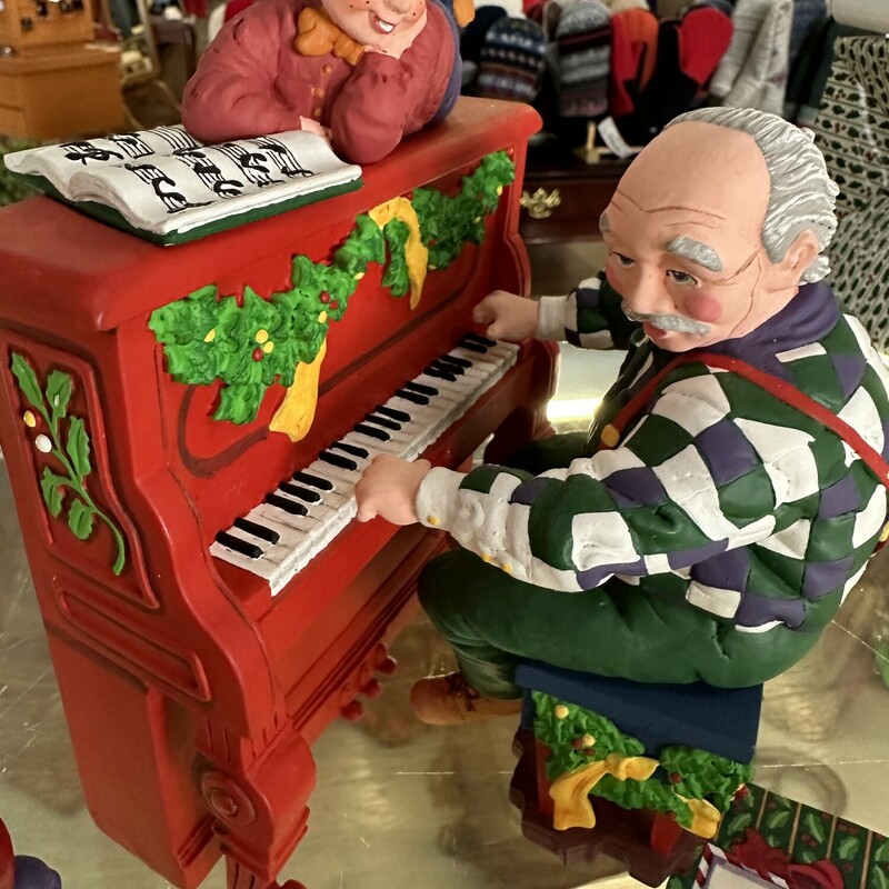 Dept. 56 3 Pc., All Through the House Collection, Let's Sing  Here Comes Santa Claus. New in box, Great Collectors Piece!