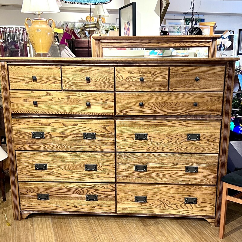 Dresser Woodleys 12 Drawers, Wood, Size: 68x20x51