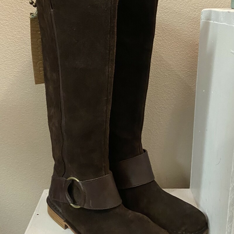 NWT Brw Suede Tall Boot