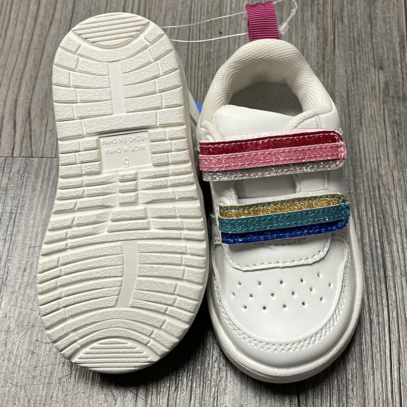 Gap  Velcro Shoes, White, Size: 5T
NEW