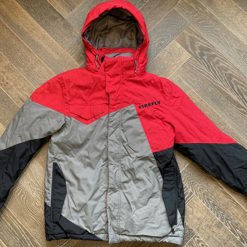 Firefly Ski Jacket, Grey/ora, Size: 14Y+
Original Size  L