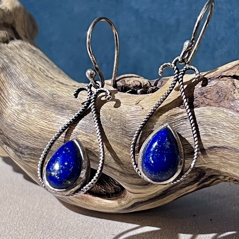 Blue Teardrop earrings