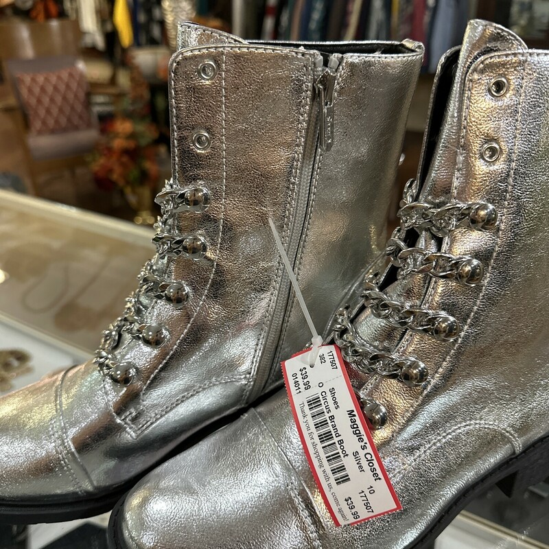 Circus Brand Boot,by Sam Edelman  Silver, Size: 10
These are fantastic ! gotta get these for $39.99