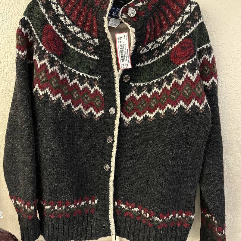 This sweater is a must have for the winter season! In a size large for only 39.99, this wool sweater has got to be added to your closet!