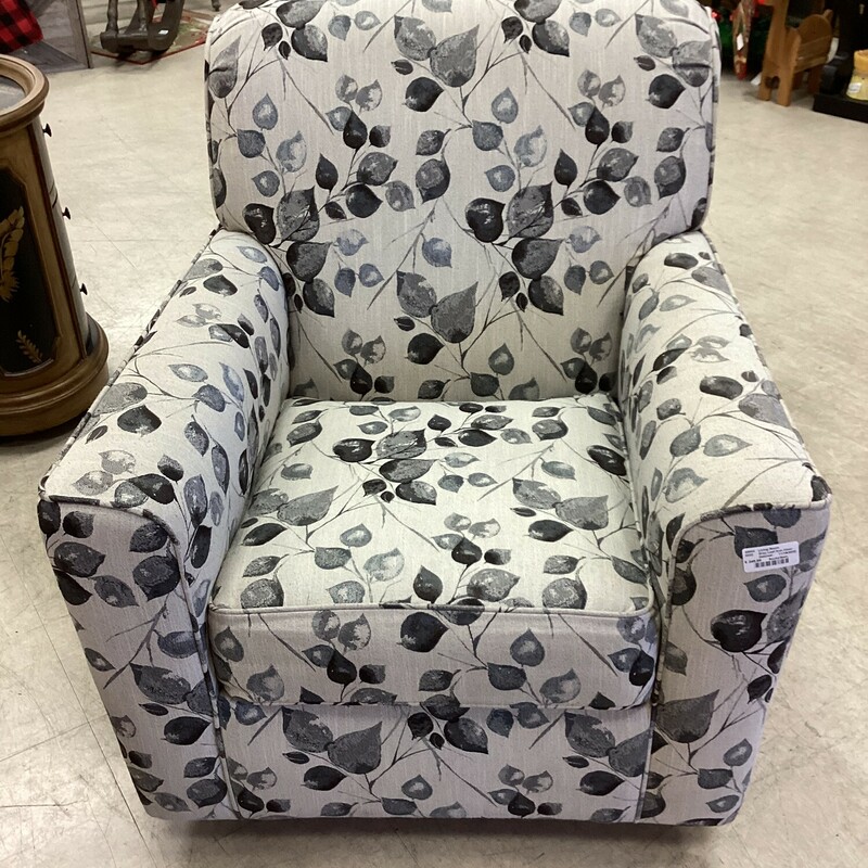 Gray Leaf Arm Chair, Oatmeal, Rocks/Swivels
33in wide x 36in deep x 36in tall