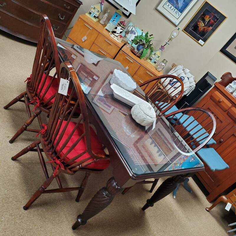 Table &4 Chairs, Cherry, Size: 40x61