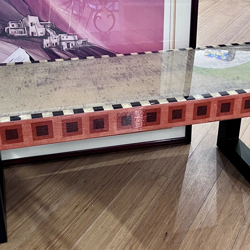 Bench Checkered, ArtGalle,
Size: 48x16x16