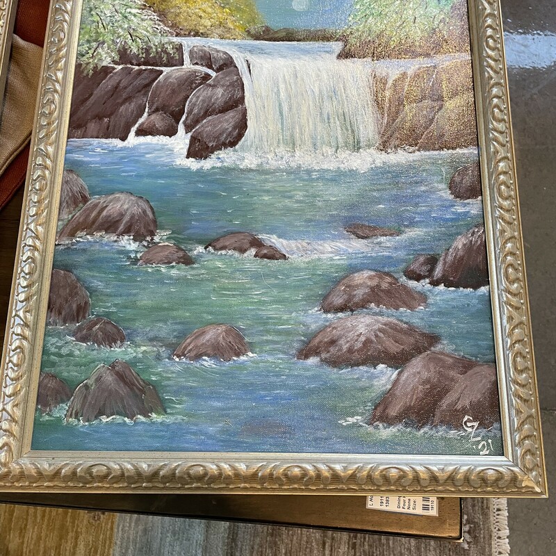 Waterfall Scene by Local Artist


Size: 22L X 18W
