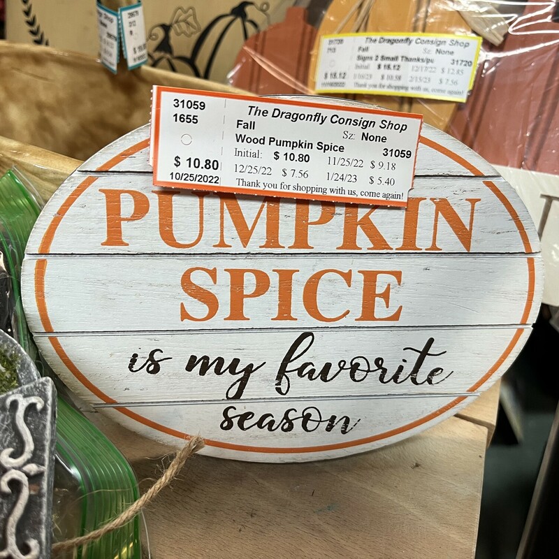 Wood Pumpkin Spice