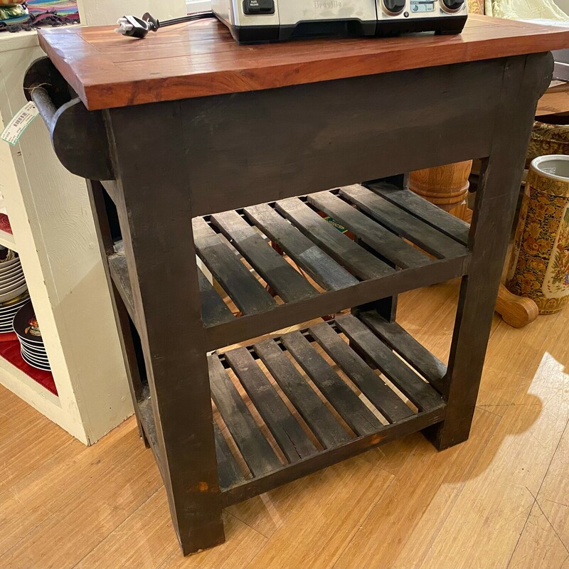 Island Kitchen, Wood, Size: 34x18x36