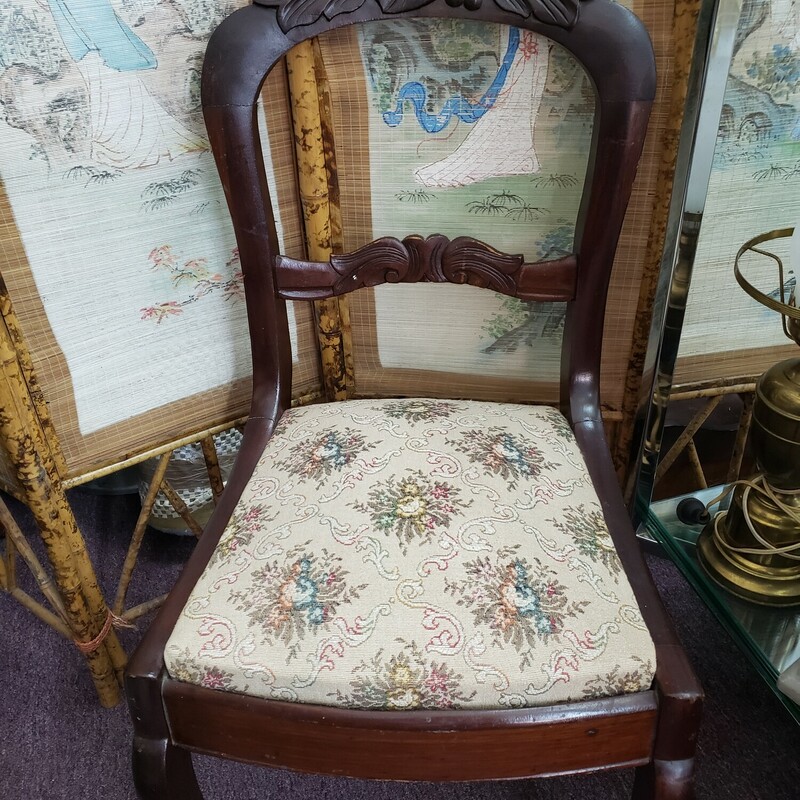 Vtg Carved Chair