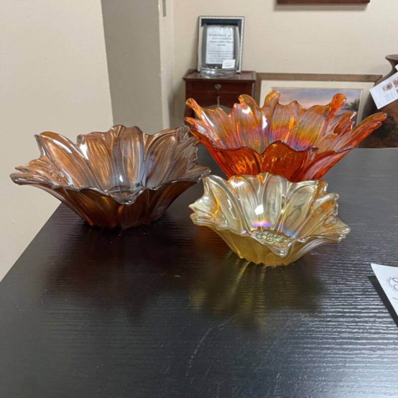 Set Of 3 Glass Bowls