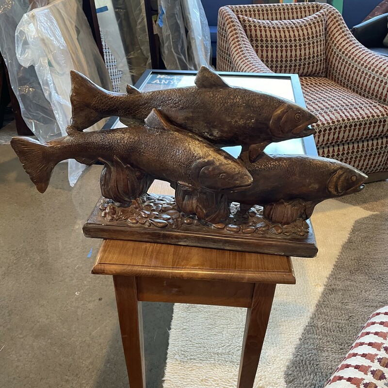 3 - Fish By Attila Tivada

Experience first-hand the beauty and fine craftsmanship of sculpture created by award-winning artist, Attila Tivadar. Hand finishing with Attila's hallmark 'Moreno' process gives the appearance of a naturally aged patina for a unique, vintage feel.

Size: 26W X 15H