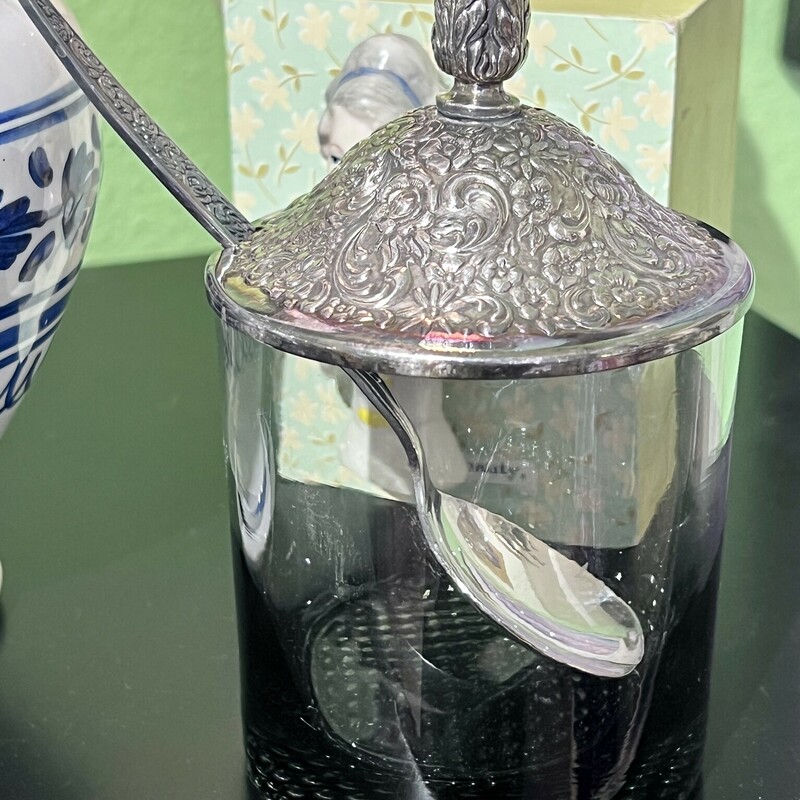 Jar Lidded W/Spoon