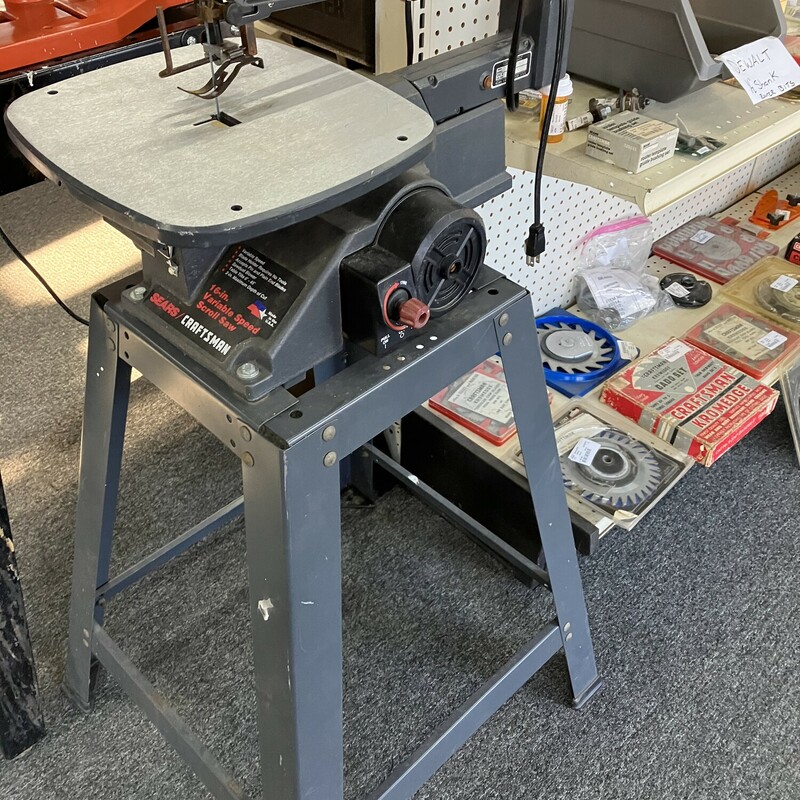 Scroll Saw, Size: 16in  Craftsman Variable Speed with Stand