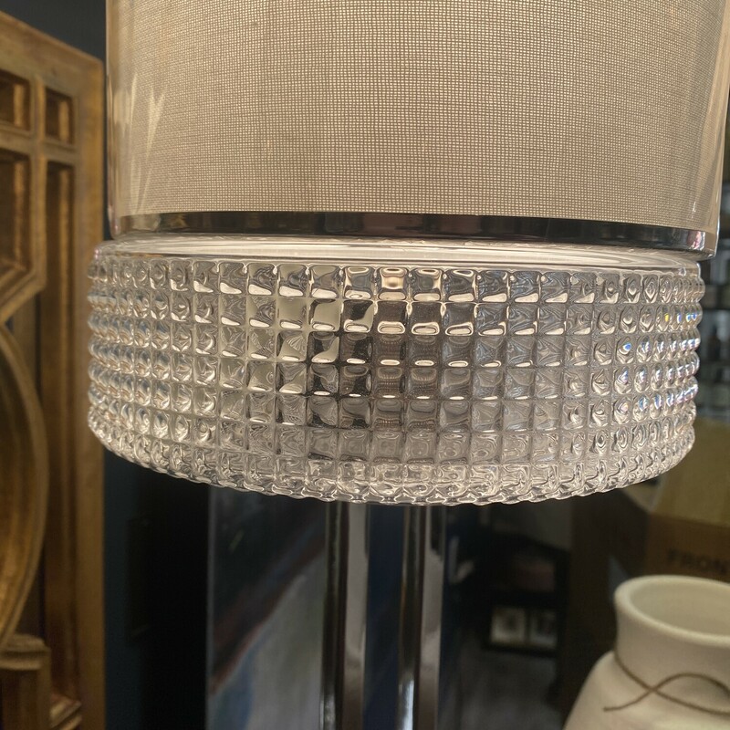 Silver Crystal Lamp