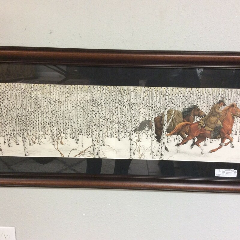 This is a signed and numbered print by Bev Doolittle.