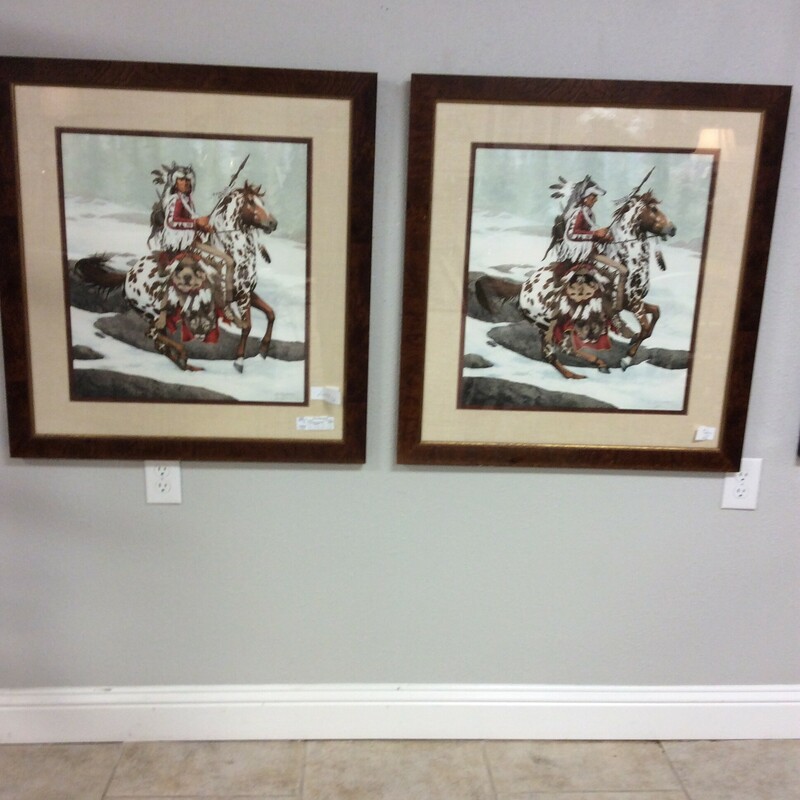 This is a pair of signed and numbered prints by Bev Doolittle.