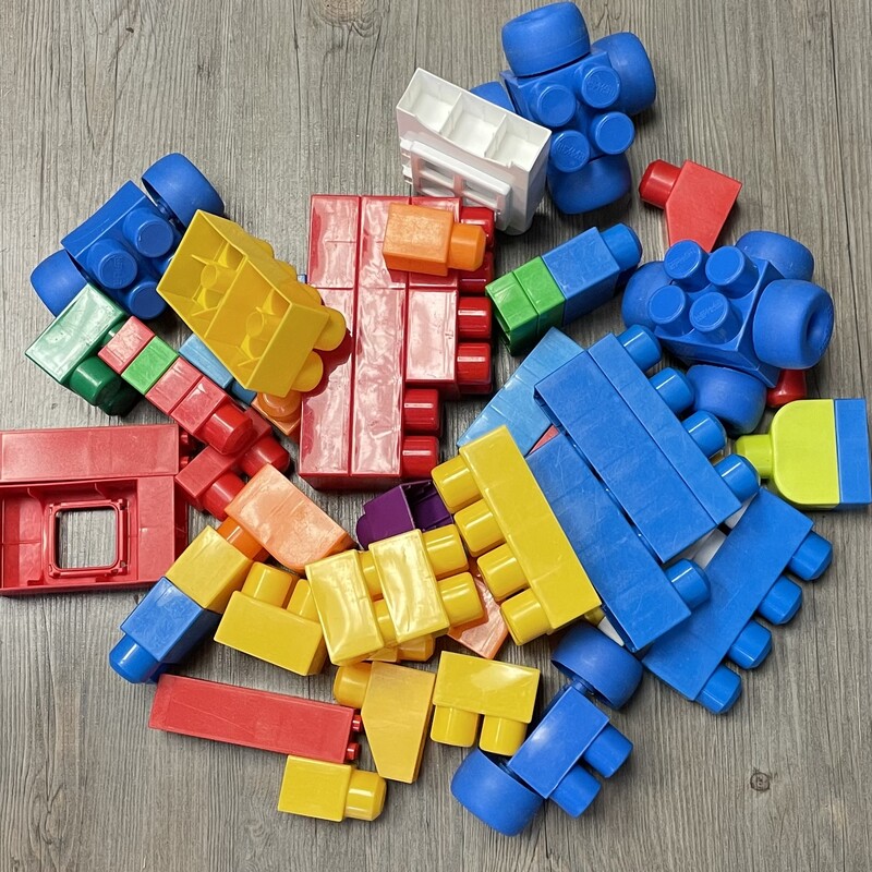 Assorted Mega Blocks, Multi, Size: Used