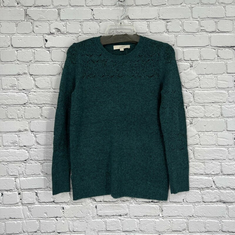 Loft Sweater, Green, Size: Small