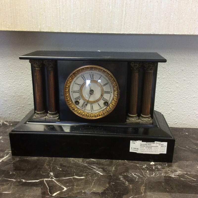 Mantle Clock Ansonia/Key