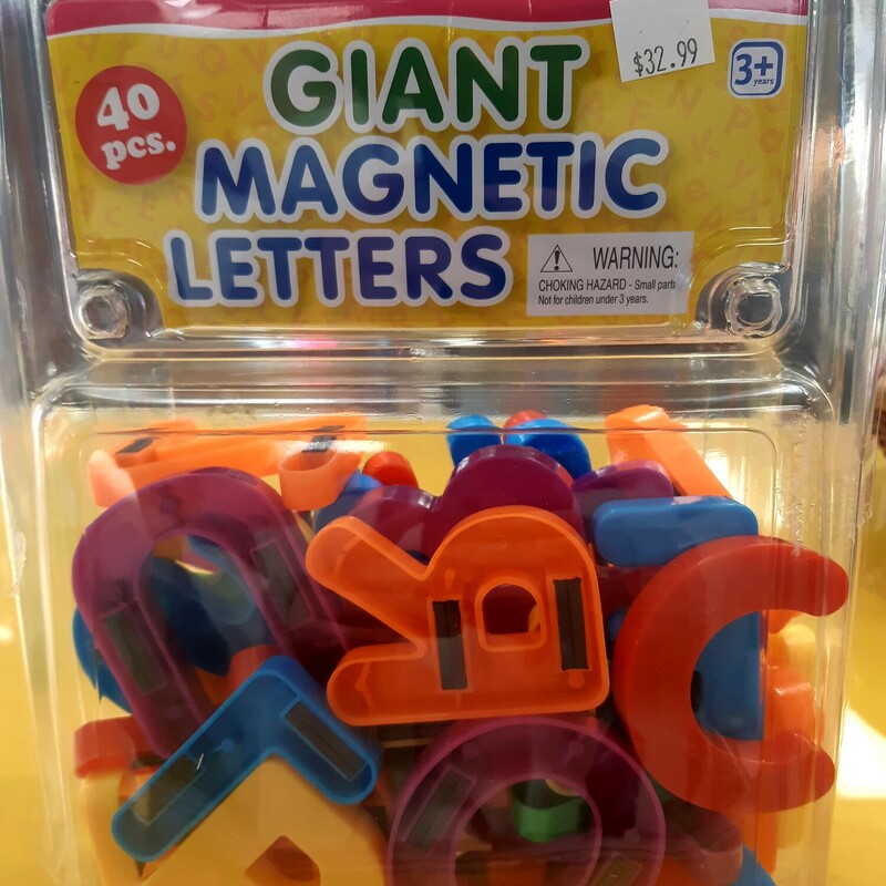 Magnetic Letters, 40pc, Size: Magnets