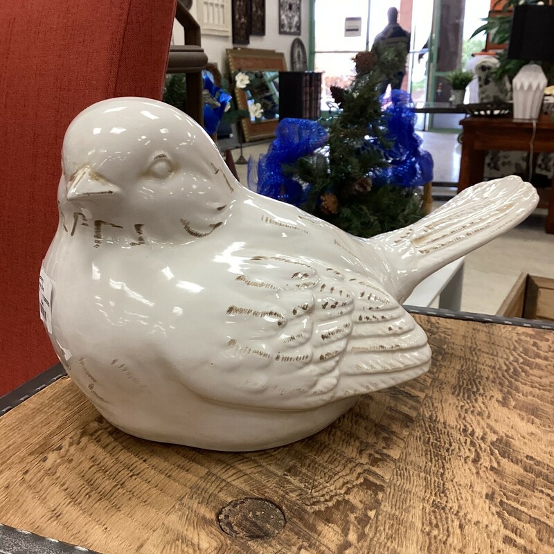Ceramic Bird, White, Med
14 In x 8 In x 8 In T