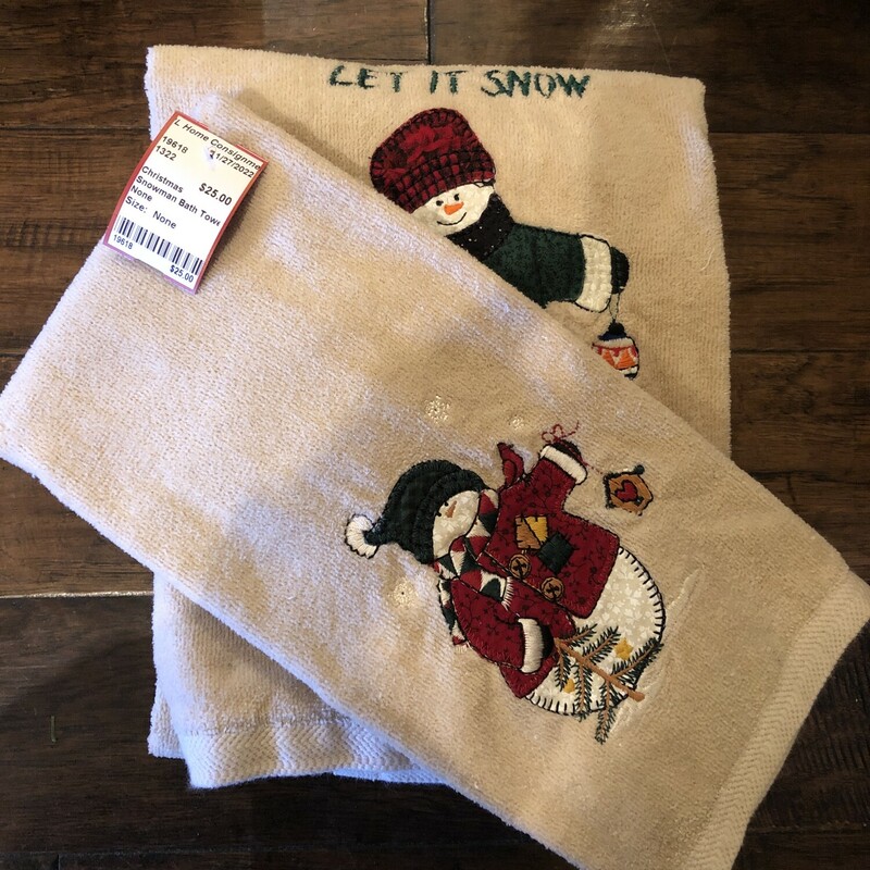 Snowman Bath Towel - Set