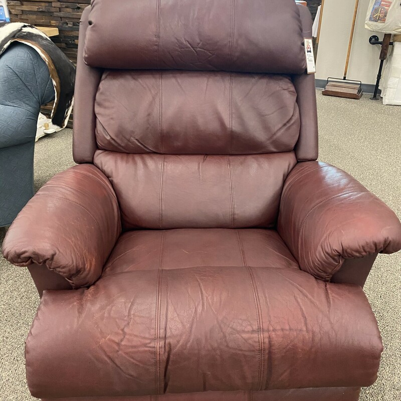 Lzb. Recliner Red Leather
