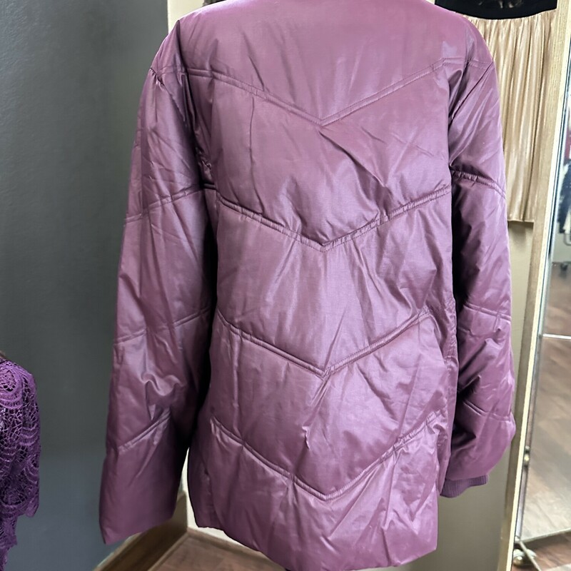 Gap Puffy Coat, Maroon, Size: XXL